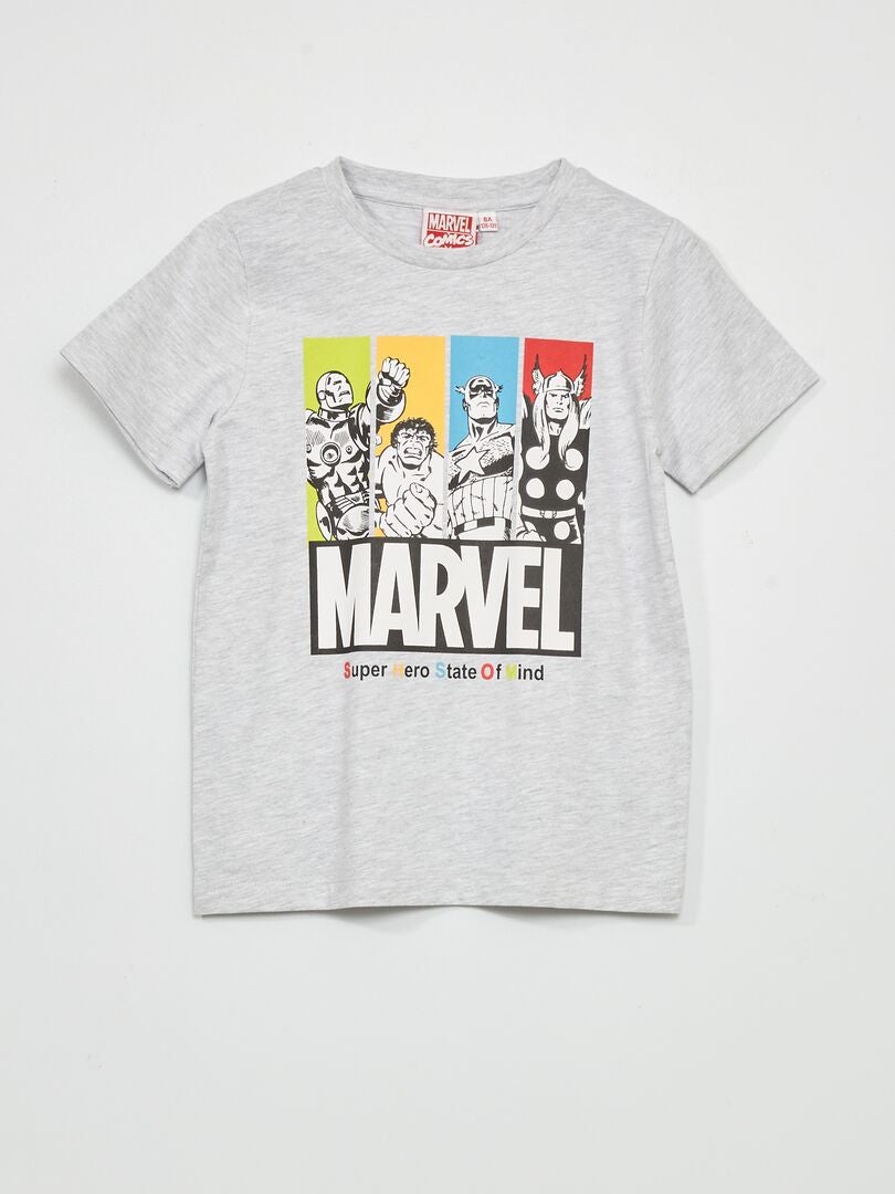 T-shirt imprimé 'Marvel' gris - Kiabi
