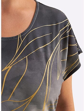 T-shirt Imprimé Matière Supérieure Facile D'entretien - Taille Standard - Witt