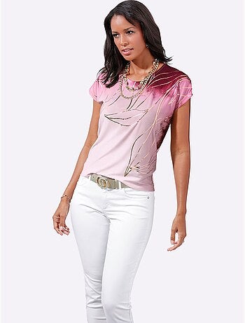 T-shirt Imprimé Matière Supérieure Facile D'entretien - Taille Standard - Witt