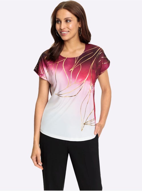 T-shirt Imprimé Matière Supérieure Facile D'entretien - Taille Standard - Witt - Kiabi