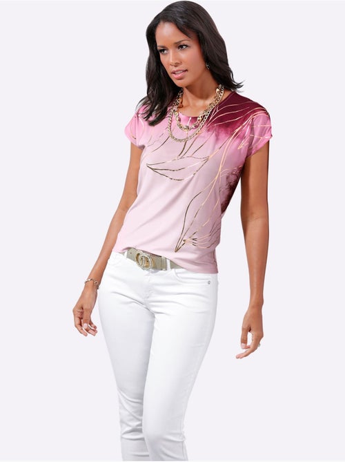 T-shirt Imprimé Matière Supérieure Facile D'entretien - Taille Standard - Witt - Kiabi