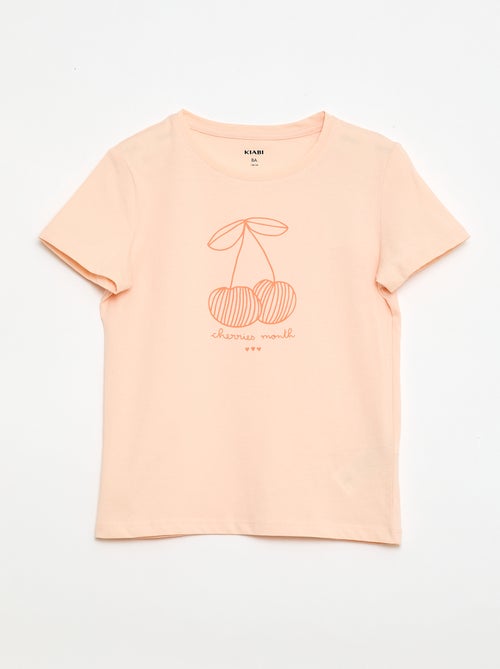 T-shirt imprimé message à manches courtes - Kiabi