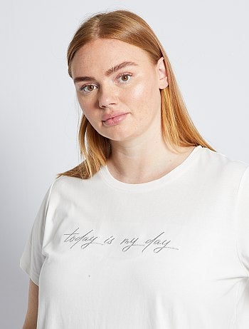 T-shirt imprimé 'message'