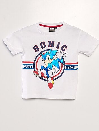 T-shirt imprimé métallisé 'Sonic'