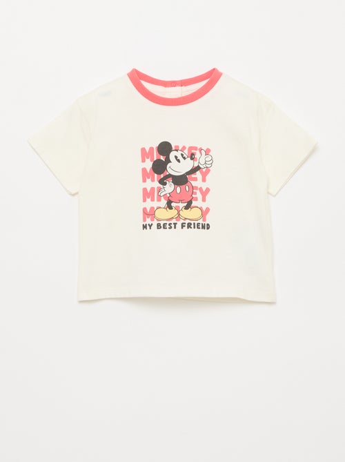 T-shirt imprimé 'Mickey' à manches courtes - Kiabi