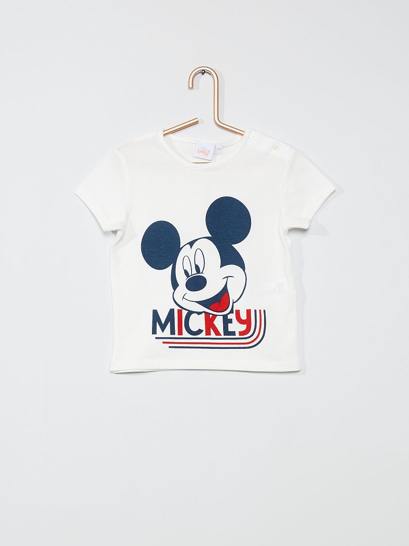 T-shirt imprimé 'Mickey' blanc Mickey - Kiabi