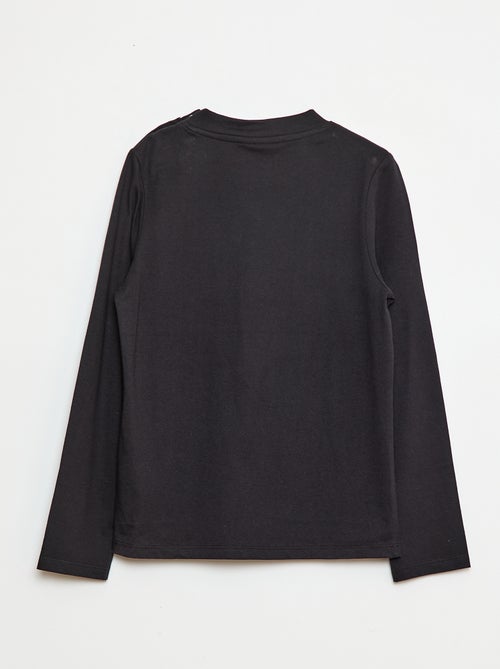 T-shirt imprimé 'Minecraft' à manches longues - collection facile à enfiler - Kiabi