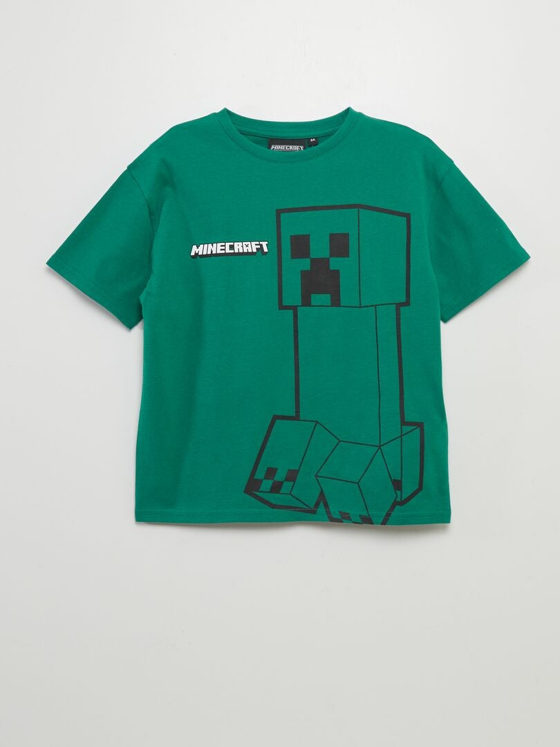 T-shirt imprimé 'Minecraft' Vert - Kiabi