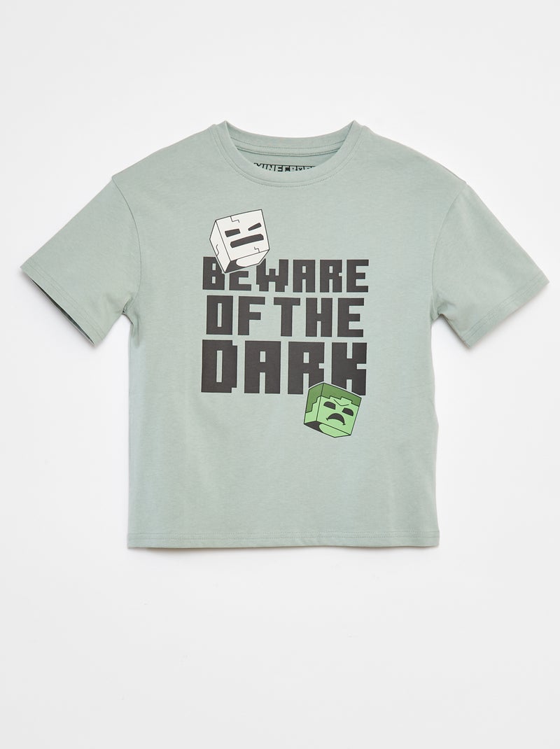 T-shirt imprimé 'Minecraft' Vert - Kiabi