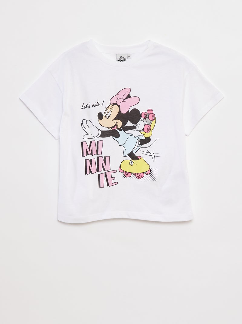 T-shirt imprimé 'Minnie' Blanc - Kiabi