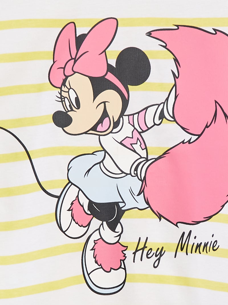 T-shirt imprimé 'Minnie' Jaune - Kiabi