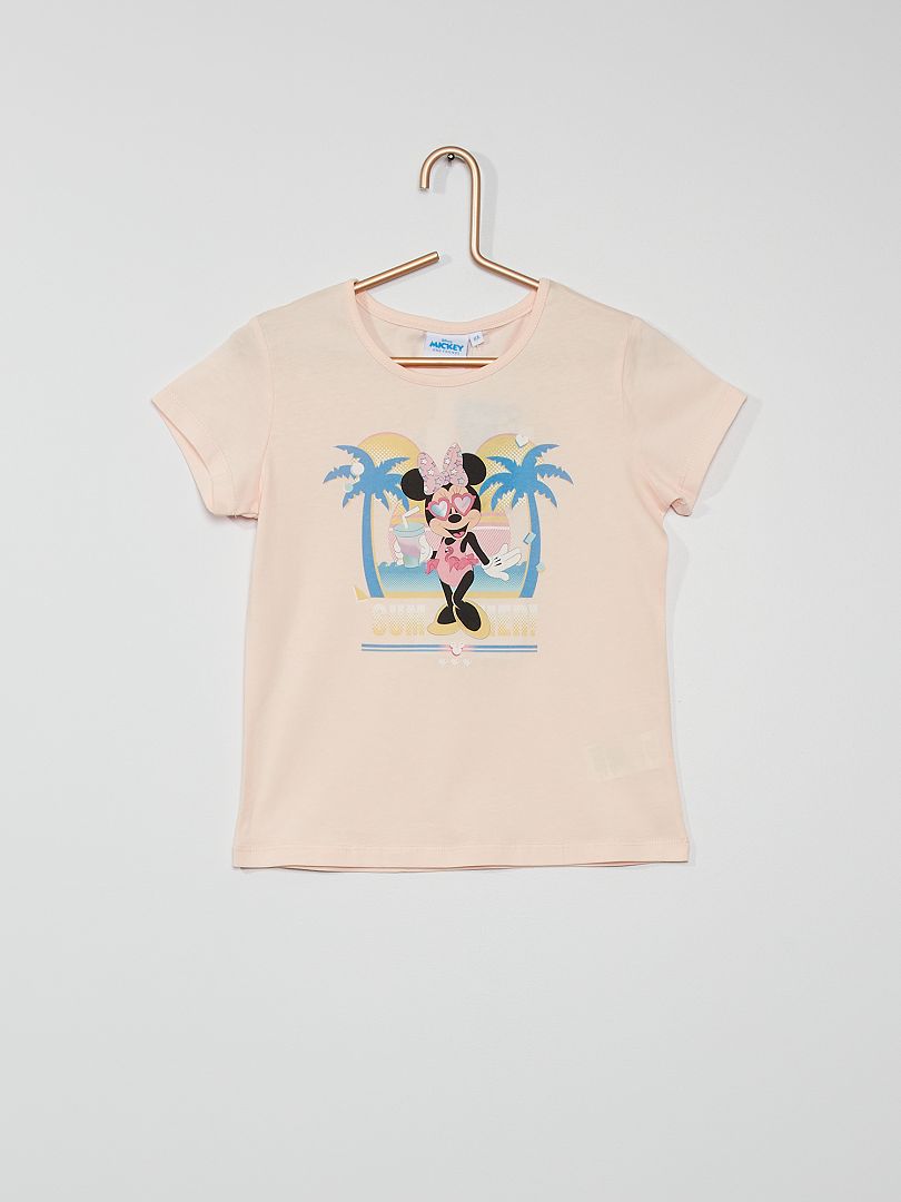 T-shirt imprimé 'Minnie' rose - Kiabi
