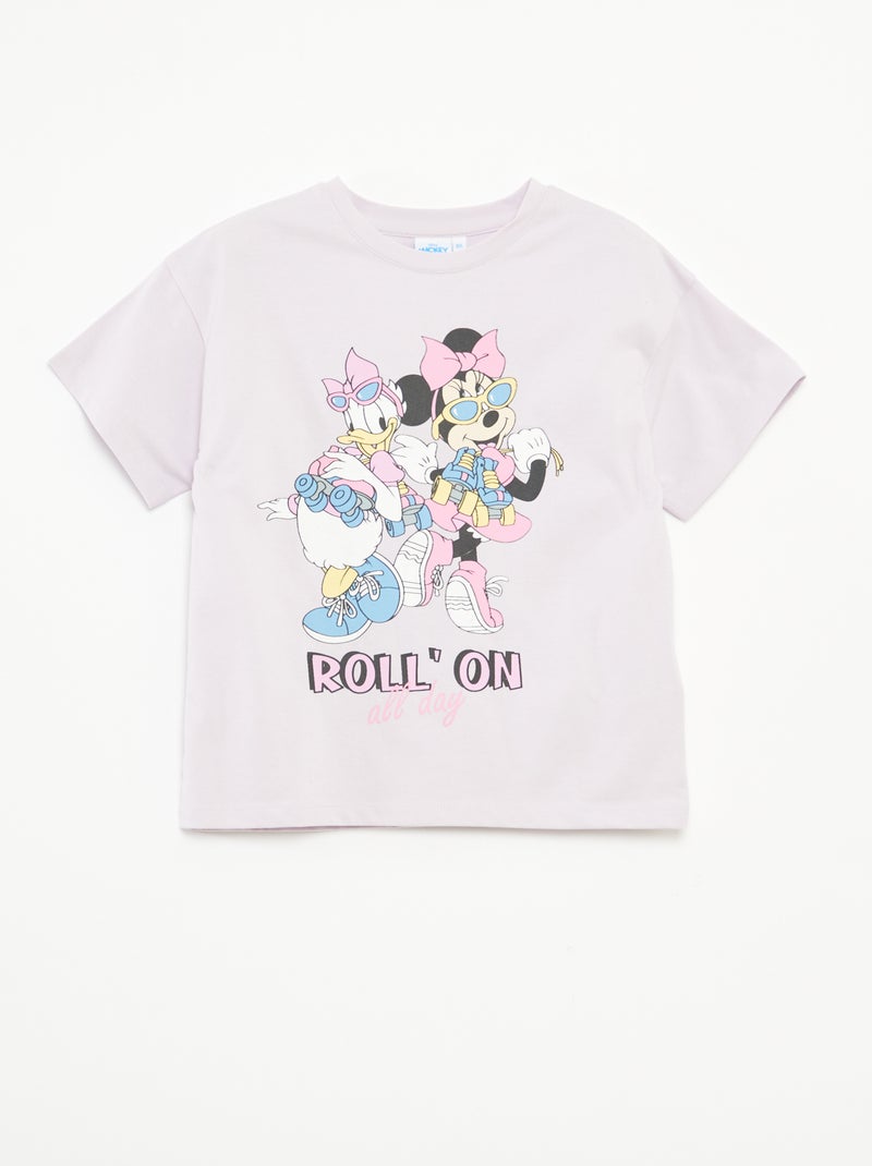 T-shirt imprimé 'Minnie' Violet - Kiabi