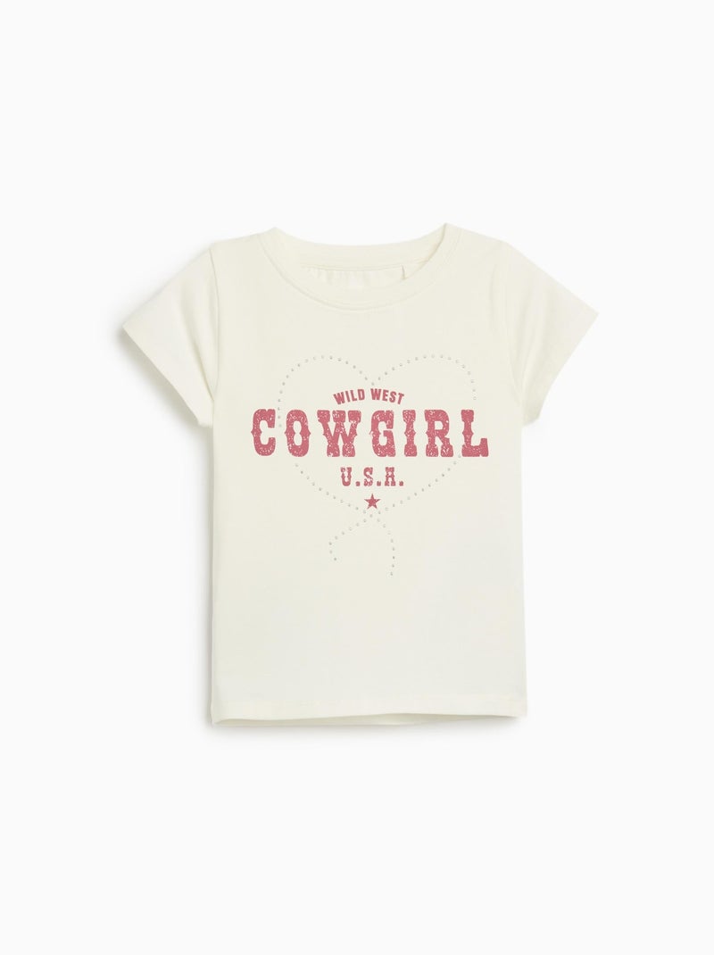 T-shirt imprimé MO Fashion Blanc - Kiabi