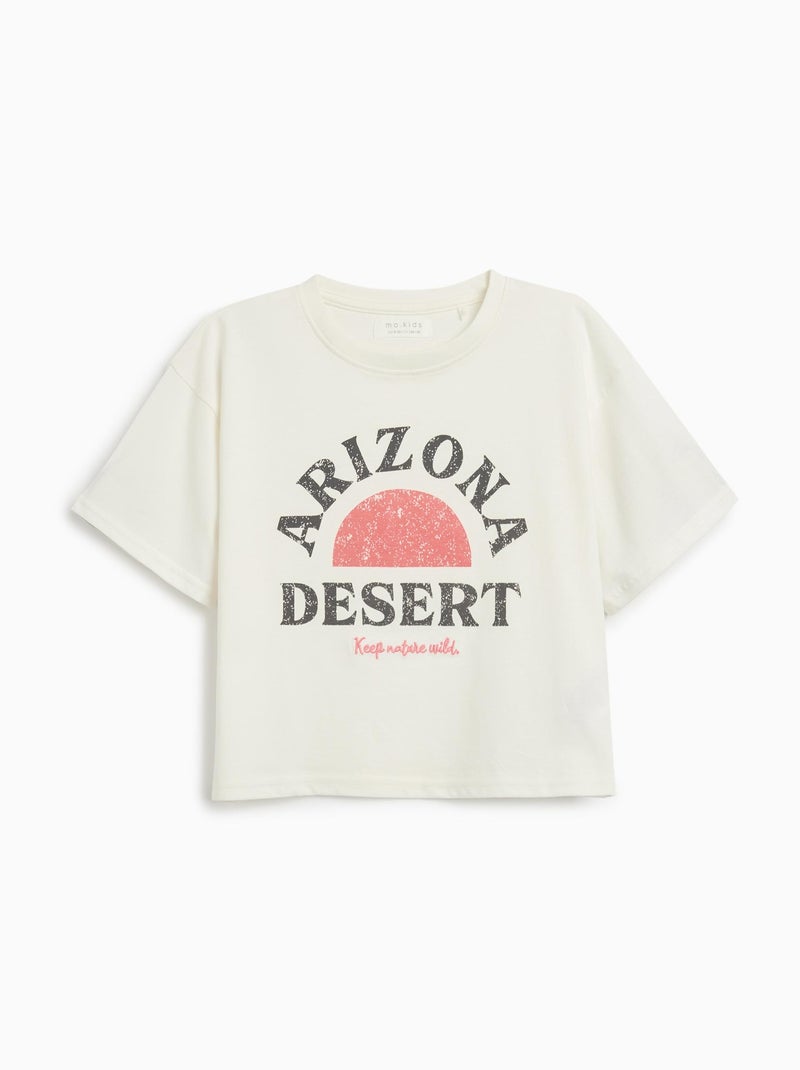 T-shirt imprimé MO Fashion Blanc - Kiabi
