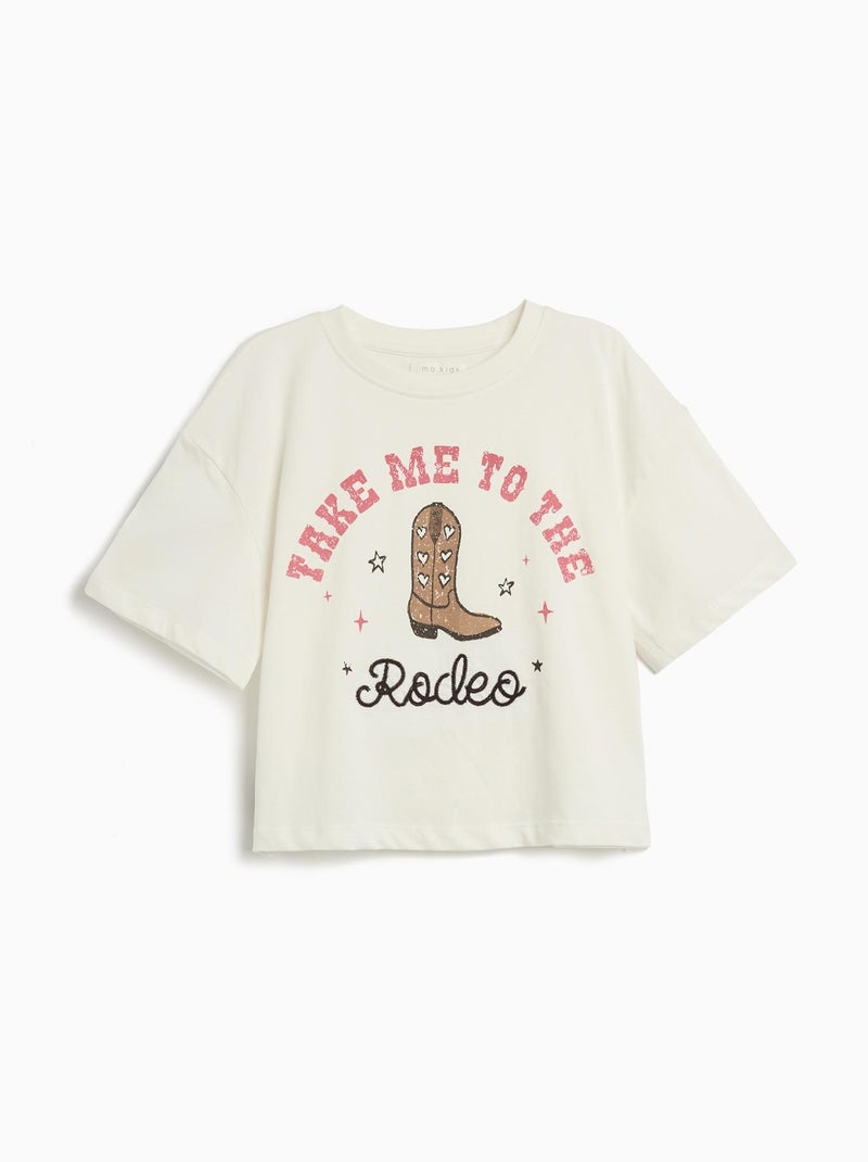 T-shirt imprimé MO Fashion Blanc - Kiabi