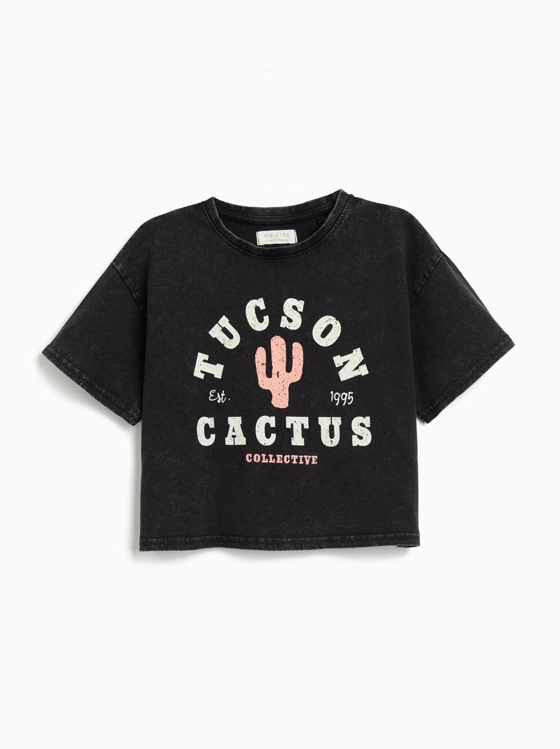 T-shirt imprimé MO Fashion Noir - Kiabi