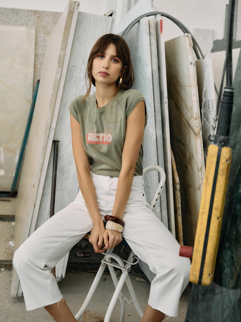 T-shirt imprimé MO Fashion Vert - Kiabi