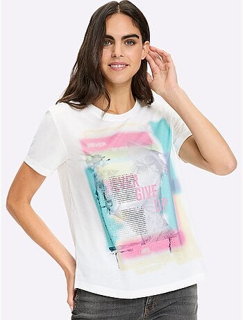 T-shirt Imprimé Mode - Taille Standard - Helline