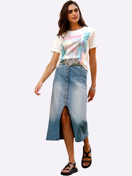 T-shirt Imprimé Mode - Taille Standard - Helline - Kiabi