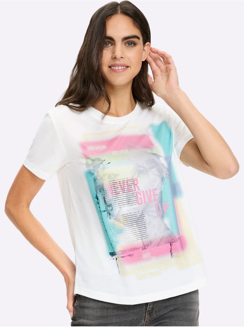 T-shirt Imprimé Mode - Taille Standard - Helline - Kiabi