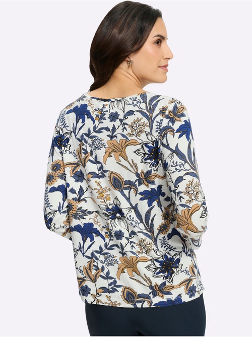 T-shirt Imprimé Motif Floral - Taille Standard - Witt - Kiabi T-shirt Imprimé Motif Floral - Taille Standard - Witt - Kiabi