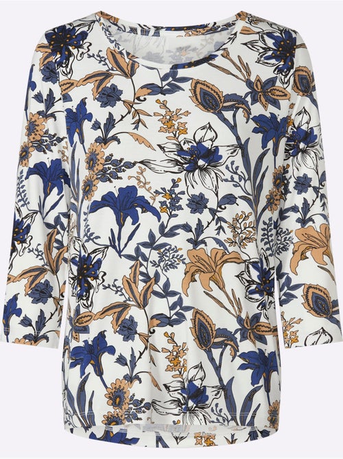 T-shirt Imprimé Motif Floral - Taille Standard - Witt - Kiabi T-shirt Imprimé Motif Floral - Taille Standard - Witt - Kiabi