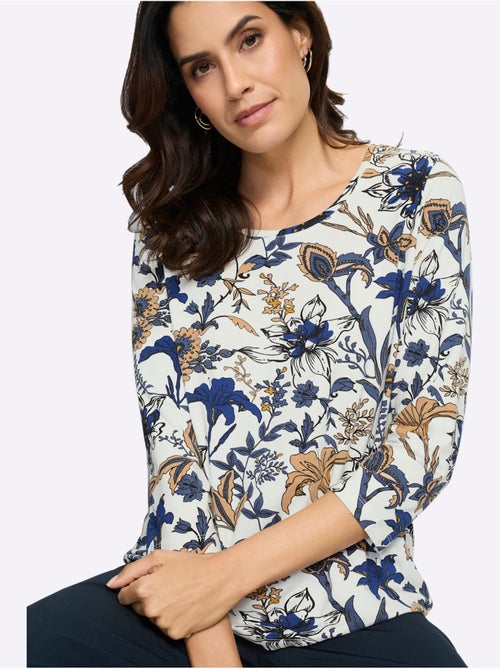 T-shirt Imprimé Motif Floral - Taille Standard - Witt - Kiabi T-shirt Imprimé Motif Floral - Taille Standard - Witt - Kiabi