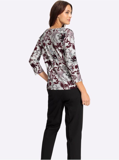T-shirt Imprimé Motif Floral - Taille Standard - Witt - Kiabi
