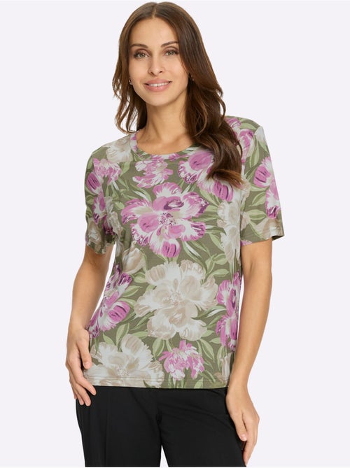 T-shirt imprimé motif floral féminin - taille standard - witt - Kiabi T-shirt imprimé motif floral féminin - taille standard - witt - Kiabi