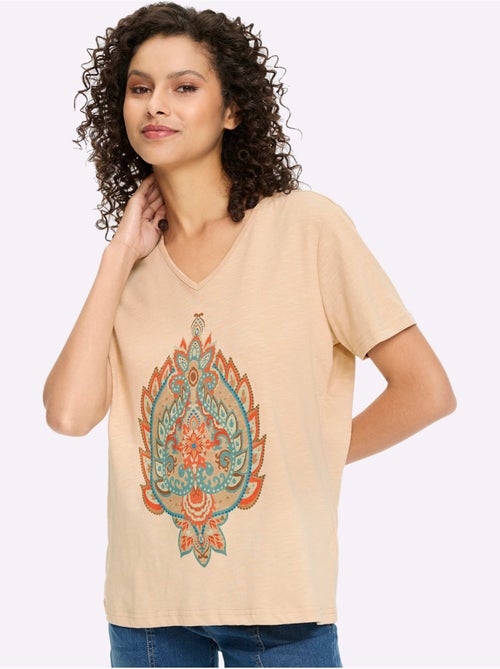 T-shirt Imprimé Motif Imprimé - Taille Standard - Helline - Kiabi T-shirt Imprimé Motif Imprimé - Taille Standard - Helline - Kiabi