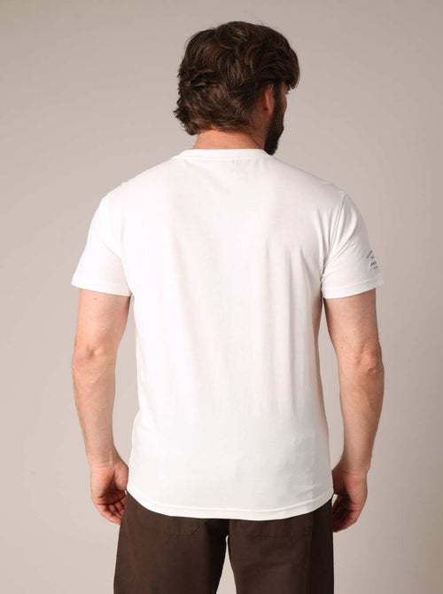 T-shirt imprimé moto style rétro, col rond et coupe droite. 'Deeluxe' - Kiabi