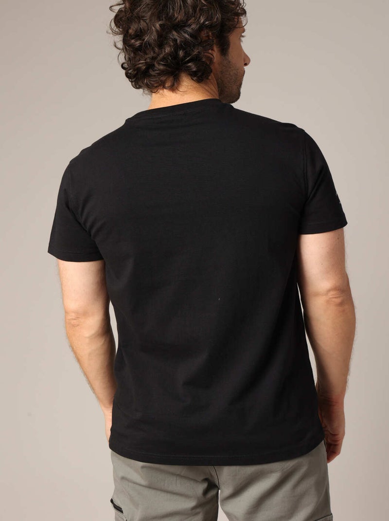 T-shirt imprimé moto style rétro, col rond et coupe droite. 'Deeluxe' Noir - Kiabi