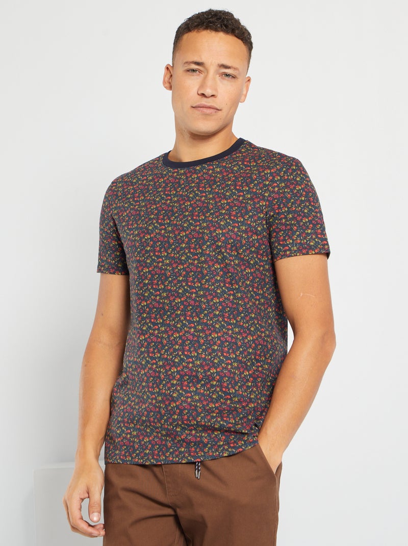 T-shirt imprimé multicolore/tulipe - Kiabi