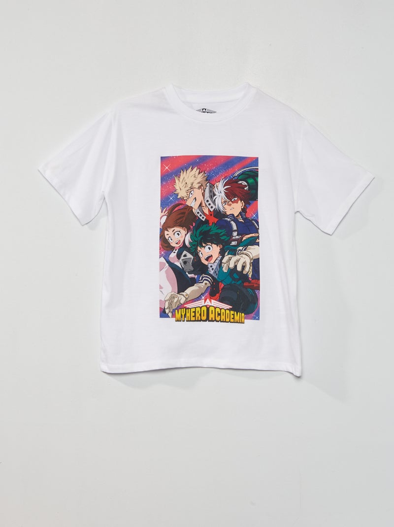 T-shirt imprimé 'My Hero Academia' blanc - Kiabi