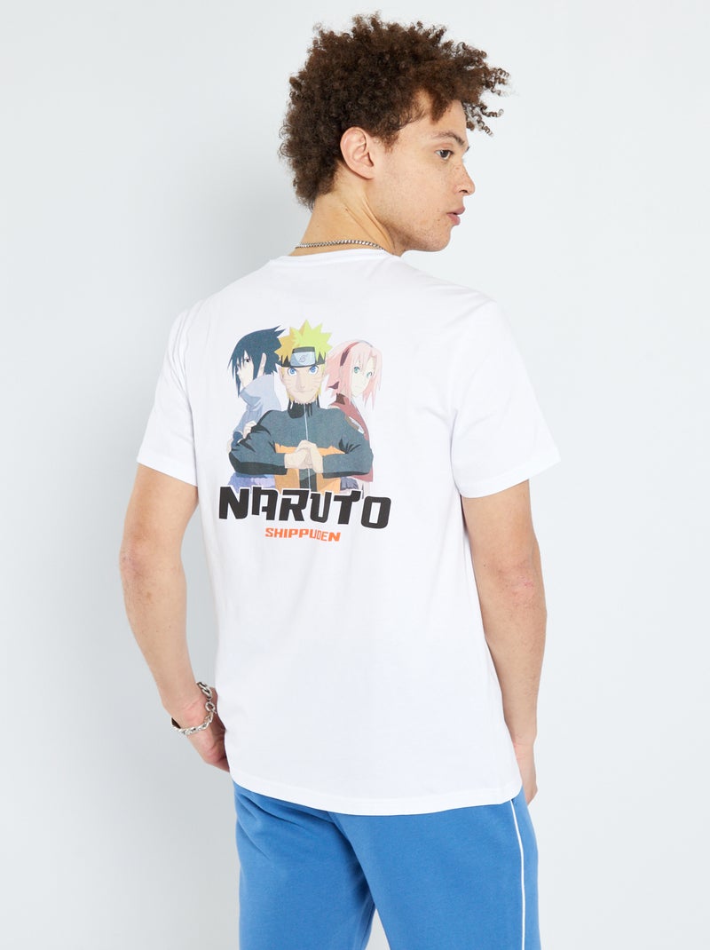T-shirt imprimé 'Naruto' blanc - Kiabi