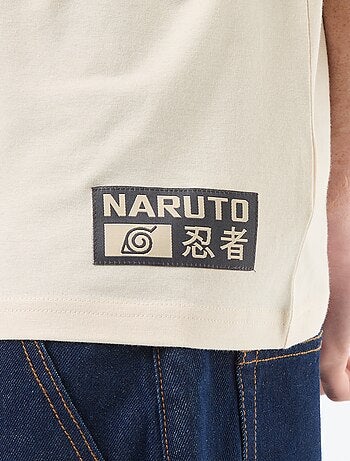 T-shirt imprimé 'Naruto' en coton uni