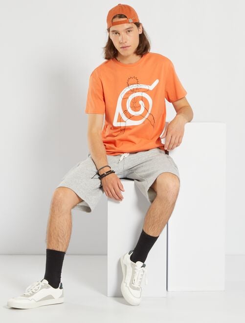 T-shirt imprimé 'Naruto' - orange 