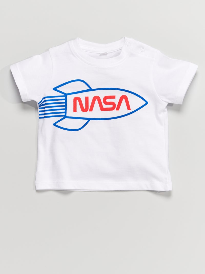 T-shirt imprimé 'NASA' blanc - Kiabi