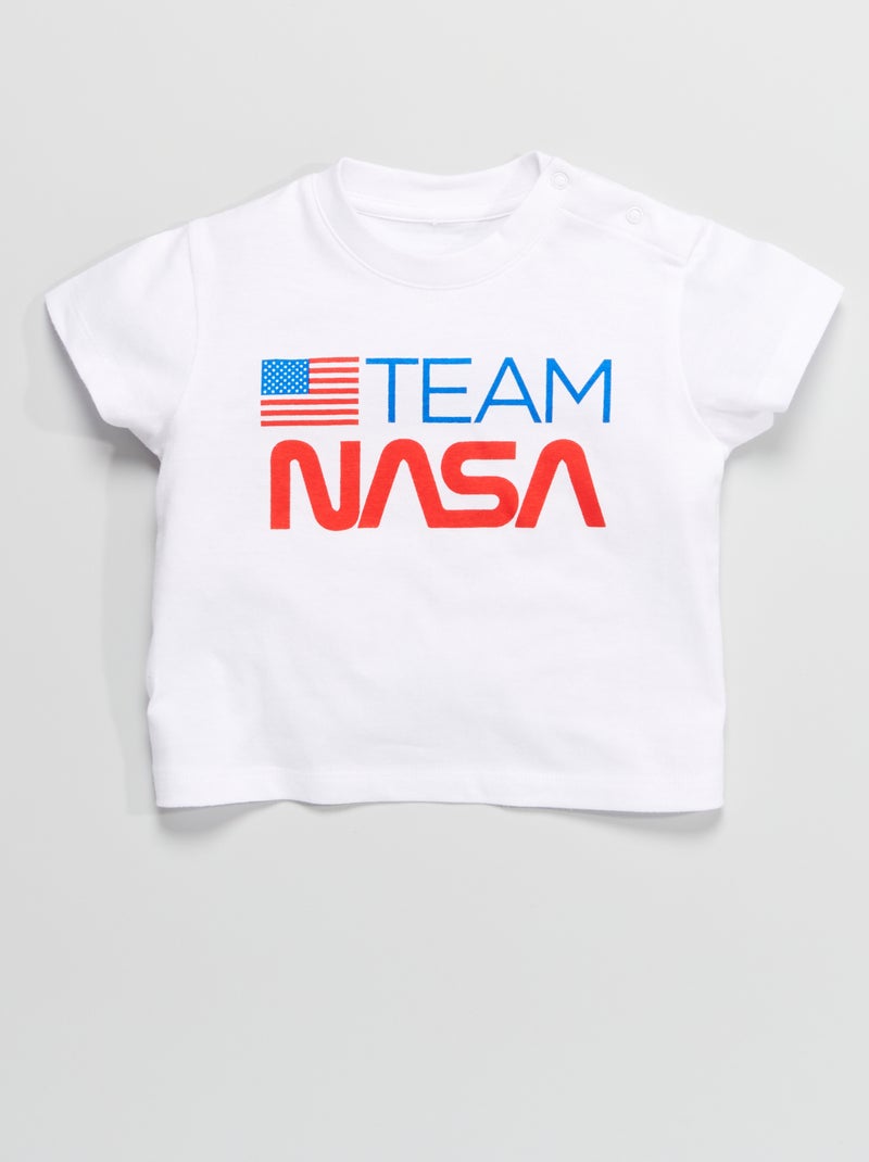 T-shirt imprimé 'NASA' blanc - Kiabi