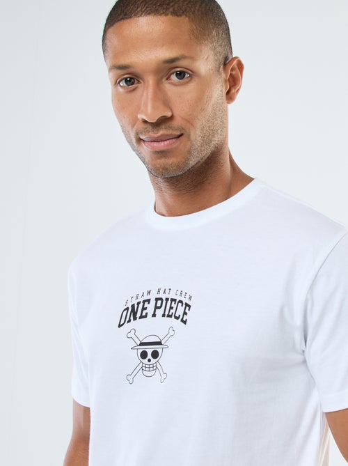 T-shirt imprimé 'One Piece' à manches courtes - Kiabi