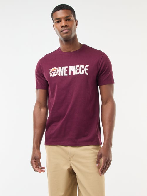 T-shirt imprimé 'One Piece' à manches courtes - Kiabi