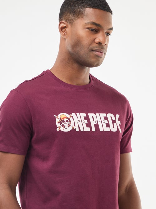 T-shirt imprimé 'One Piece' à manches courtes - Kiabi