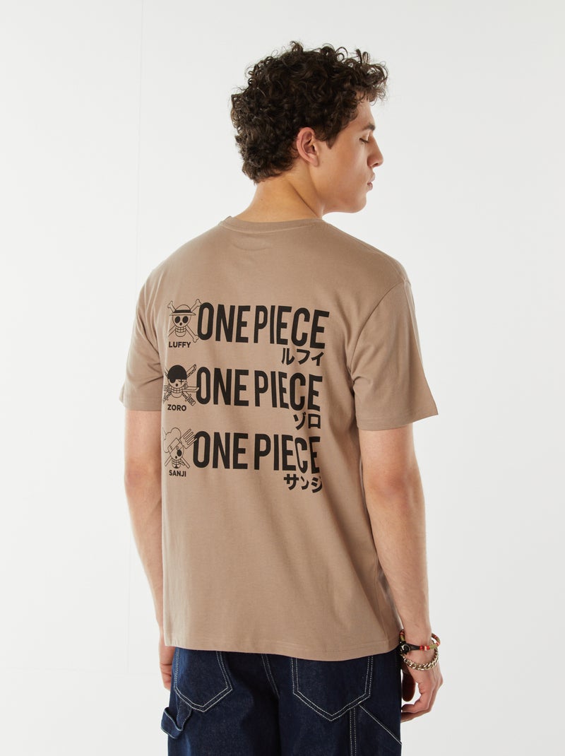 T-shirt imprimé 'One piece' BEIGE - Kiabi