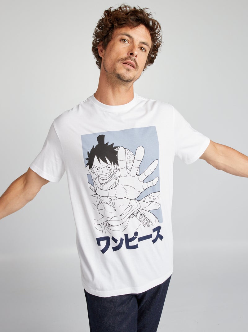 T-shirt imprimé 'One piece' blanc - Kiabi