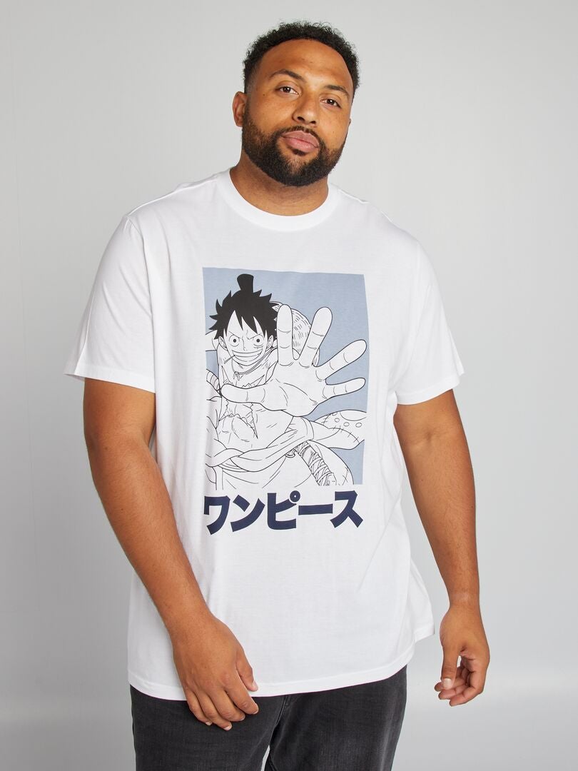 T-shirt imprimé 'One piece' blanc - Kiabi