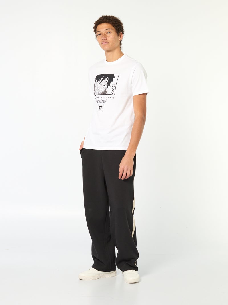 T-shirt imprimé 'One piece' Blanc - Kiabi