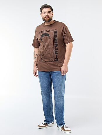 T-shirt imprimé 'One piece' en coton