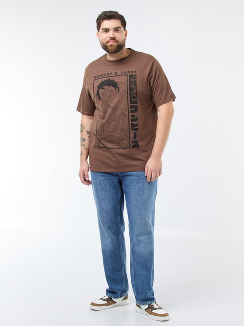 T-shirt imprimé 'One piece' en coton - Kiabi