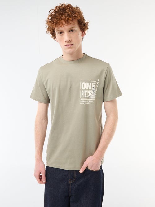 T-shirt imprimé 'One piece' en coton - Kiabi